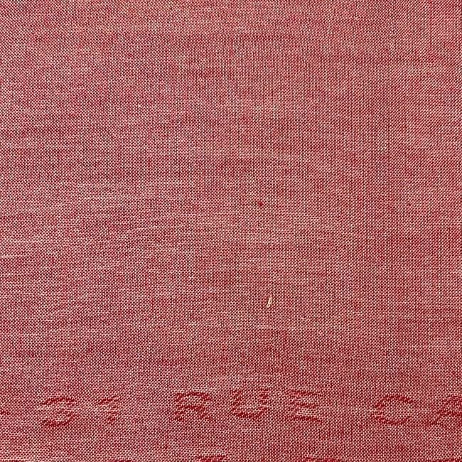 Chanel Shawl Red CC Logo Already Cleaned Fringe Cashmere 100% Chanek Scarf — view 6