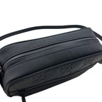 Gucci Shoulder Bag Black GG Crossbody Rubber Effect — view 6