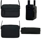 Gucci Shoulder Bag Black GG Crossbody Rubber Effect — view 2