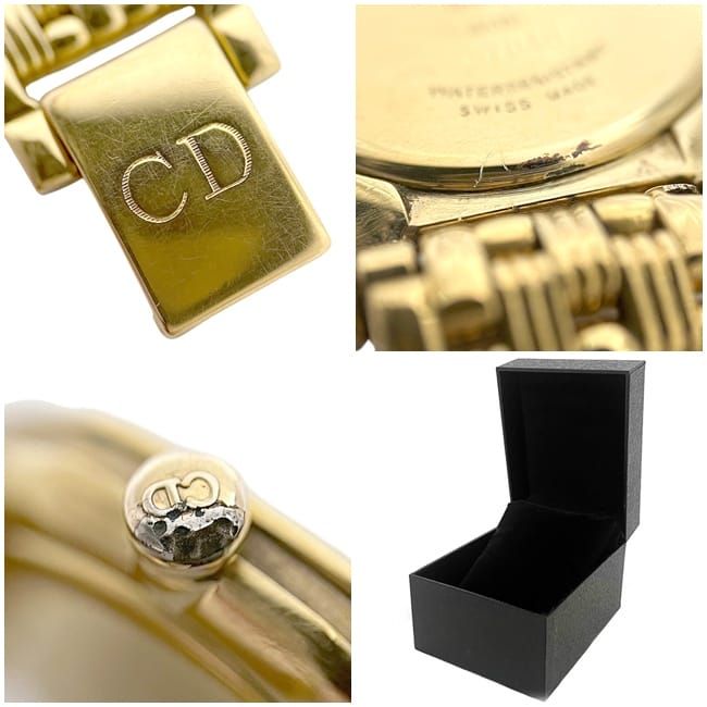 Dior Watch Swing Dress Navy Gold SS Quartz — view 5