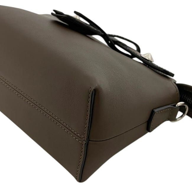 Fendi 2-Way by the Way Brown Beige Shoulder Bag Leather — view 7