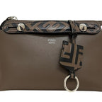 Fendi 2-Way by the Way Brown Beige Shoulder Bag Leather — view 8