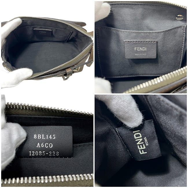 Fendi 2-Way by the Way Brown Beige Shoulder Bag Leather — view 4
