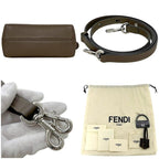 Fendi 2-Way by the Way Brown Beige Shoulder Bag Leather — view 3