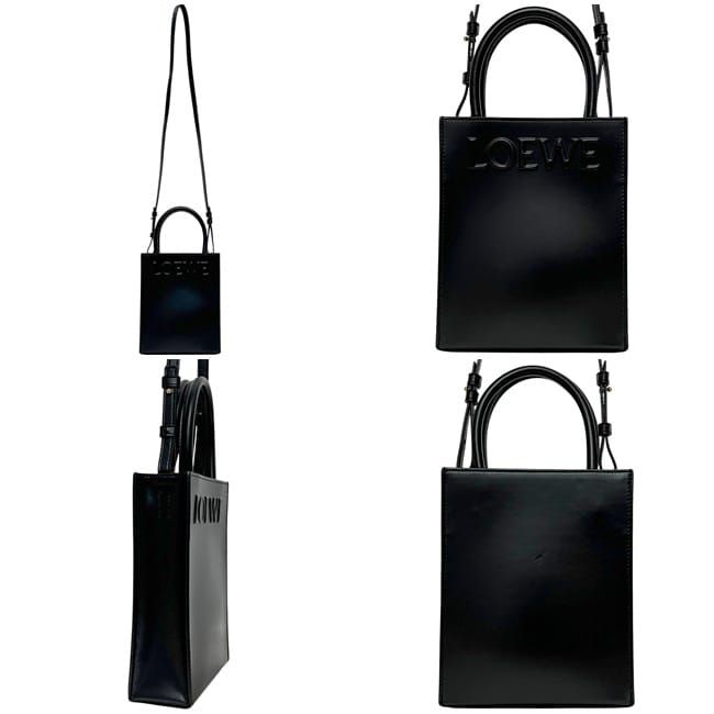 Loewe 2-Way Standard Tote Black Crossbody Calf Leather — view 2
