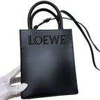 Loewe 2-Way Standard Tote Black Crossbody Calf Leather — view 8
