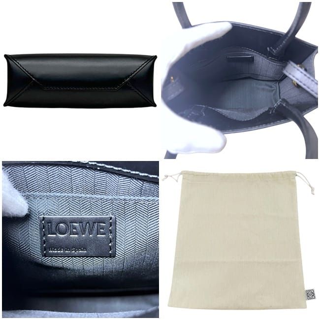 Loewe 2-Way Standard Tote Black Crossbody Calf Leather — view 3