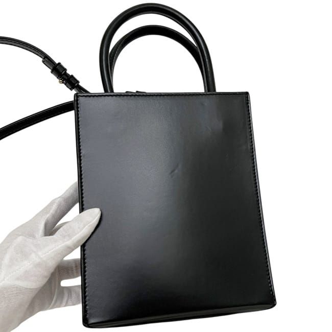 Loewe 2-Way Standard Tote Black Crossbody Calf Leather — view 9