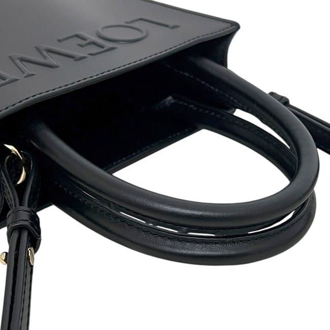 Loewe 2-Way Standard Tote Black Crossbody Calf Leather — view 8