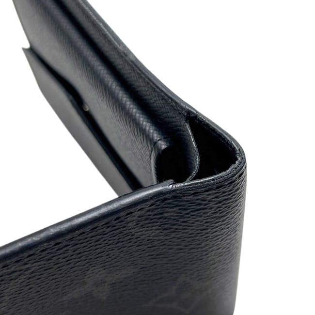 Louis Vuitton Bifold Wallet Portefeuille Marco NM Black Monogram Eclipse Canvas — view 8