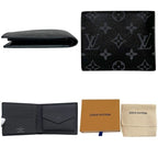 Louis Vuitton Bifold Wallet Portefeuille Marco NM Black Monogram Eclipse Canvas — view 2