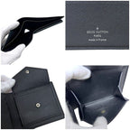 Louis Vuitton Bifold Wallet Portefeuille Marco NM Black Monogram Eclipse Canvas — view 4