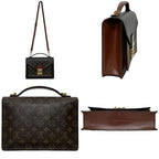Louis Vuitton 2-Way Bag Monceau Brown Monogram Second Bag Canvas — view 2