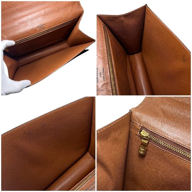 Louis Vuitton 2-Way Bag Monceau Brown Monogram Second Bag Canvas — view 4