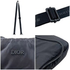 Dior Shoulder Bag Black Saddle Nylon — view 6