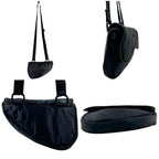 Dior Shoulder Bag Black Saddle Nylon — view 2