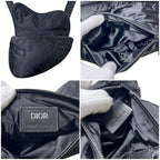 Dior Shoulder Bag Black Saddle Nylon — view 3
