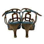 Hermes Sandals 35.5 Blue Leather — view 3