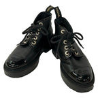 Chanel Short Boots 36 C Black CC Logo Pearl Leather Lambskin — view 2