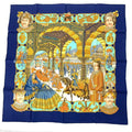 Hermes Scarf Carre 90 Maharaja Silk Navy