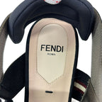 Fendi Sandals 35 Black Beige Multi Mesh — view 5