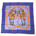 Hermes Carre 90 Silk Scarf Brides de Gala Blue