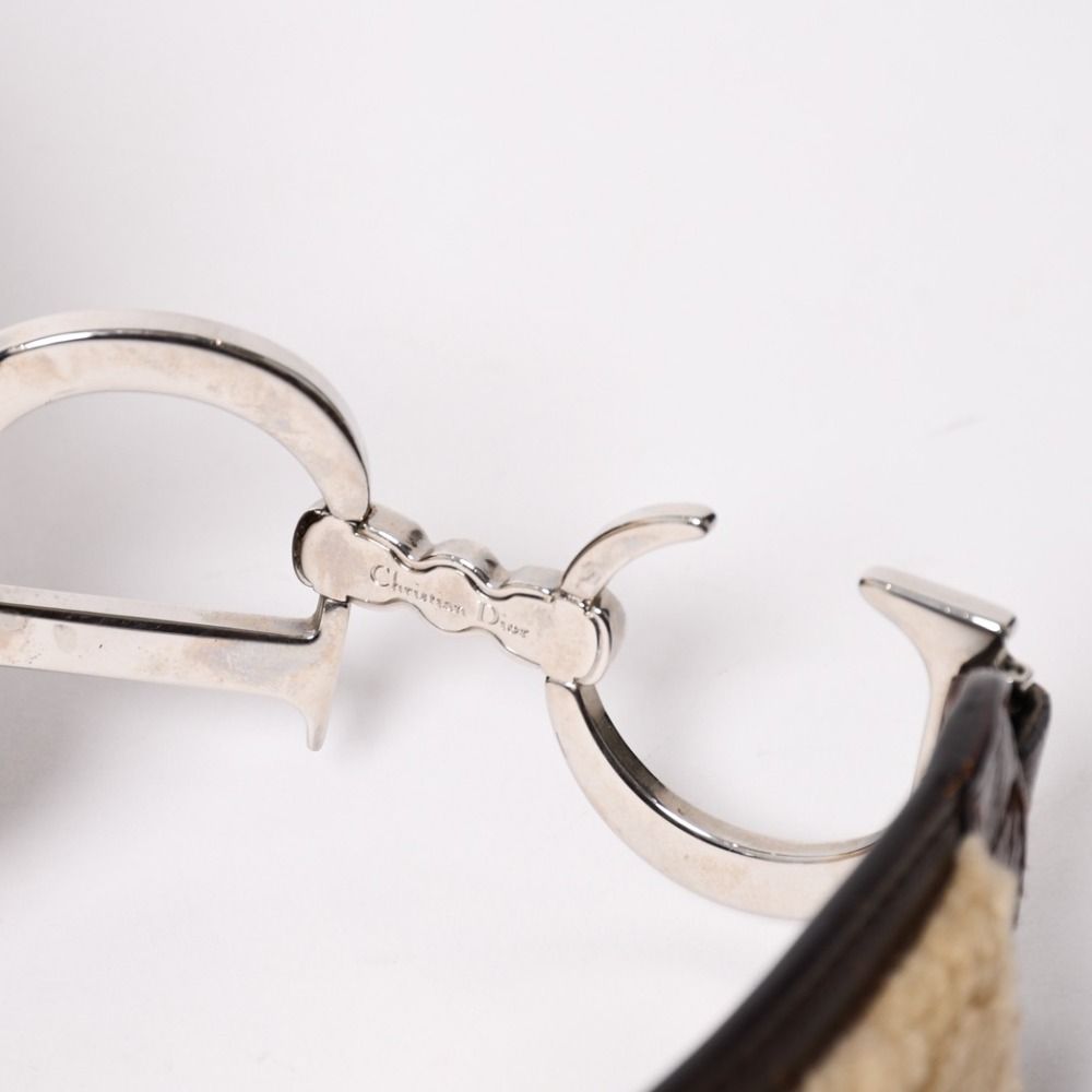 Dior Saddle Bag Galliano Era Lamb Shearling Leather — view 8