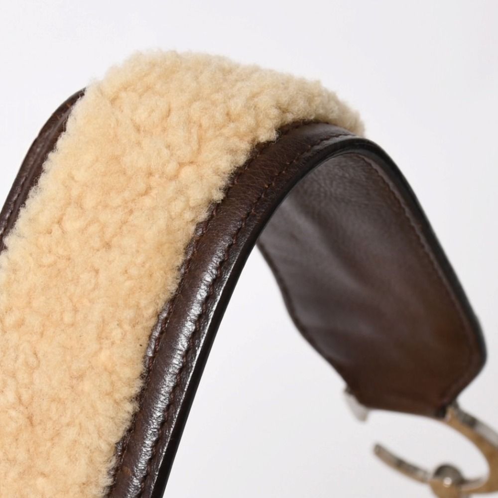 Dior Saddle Bag Galliano Era Lamb Shearling Leather — view 6