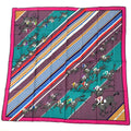 Hermes Carre 90 Lea Courses Horse Racing Silk Scarf Multicolor