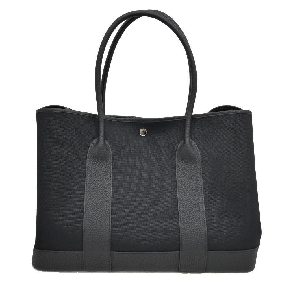 Hermes Neo Garden Party 41 Voyage Black Toile Military Negonda Silver — view 2