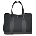Hermes Neo Garden Party 41 Voyage Black Toile Military Negonda Silver