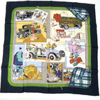 Hermes Scarf Carre 90 Comfort en Automobile Silk Multicolor