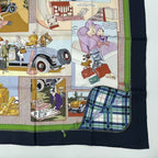Hermes Scarf Carre 90 Comfort en Automobile Silk Multicolor — view 5