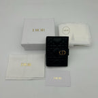 Dior Card Case Card Holders Black