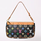 Louis Vuitton Pochette Accessoires Pouch Monogram Multicolor Black — view 5