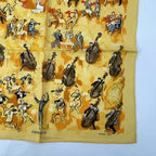 Hermes Silk Scarf Concerto Yellow — view 5