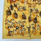 Hermes Silk Scarf Concerto Yellow — view 4