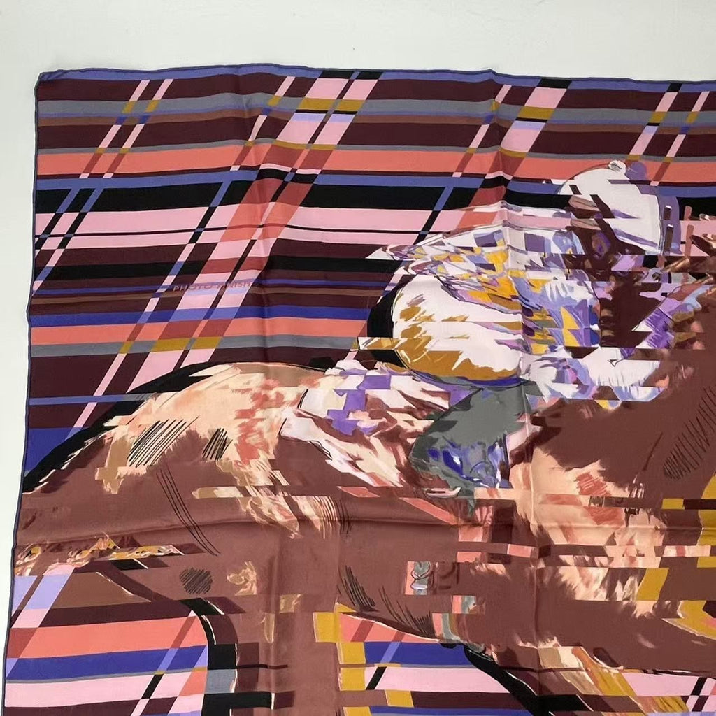 Hermes Carre 90 Silk Scarf Photo Finish Multicolor — view 2