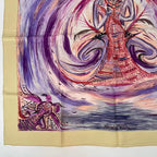 Hermes Carre 90 les Perles de Turukana Pearl of the Celestial Fire Scarf Silk — view 4