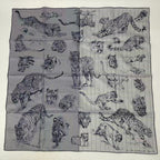 Hermes Carre 90 Silk Scarf Dans L Atelier de Robert's Blue