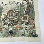Hermes Carre 90 Sichuan Silk Scarf White — view 5
