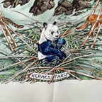 Hermes Carre 90 Sichuan Silk Scarf White — view 6