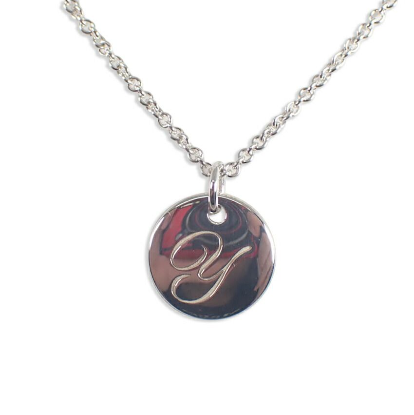 Tiffany & Co 925 Initial Round Braid Pendant