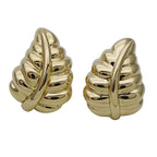 Tiffany & Co Earrings Leaf Yellow Gold