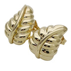 Tiffany & Co Earrings Leaf Yellow Gold — view 3