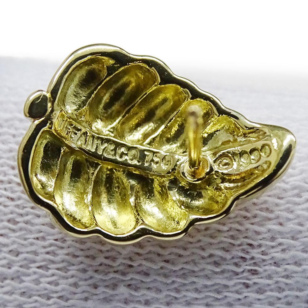 Tiffany & Co Earrings Leaf Yellow Gold — view 7