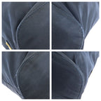 Prada Tessuto Navy Gold Nylon Tote Shoulder — view 3