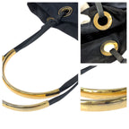 Prada Tessuto Navy Gold Nylon Tote Shoulder — view 6