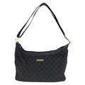 Gucci Black Gold GG Canvas Leather 019 Shoulder