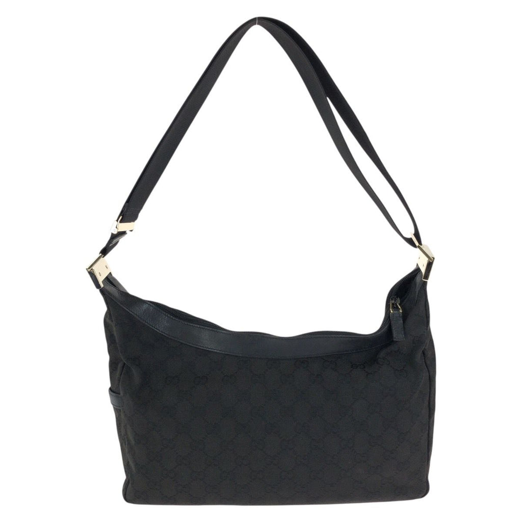 Gucci Black Gold GG Canvas Leather 019 Shoulder — view 2